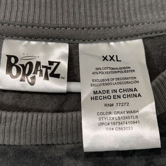 Bratz Junior Graphic Gray Sweatshirt(Size XL) - Picture 7 of 8